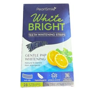 PearlSmile White Bright Teeth Whitening Strips 28 Strips 14 Treatments